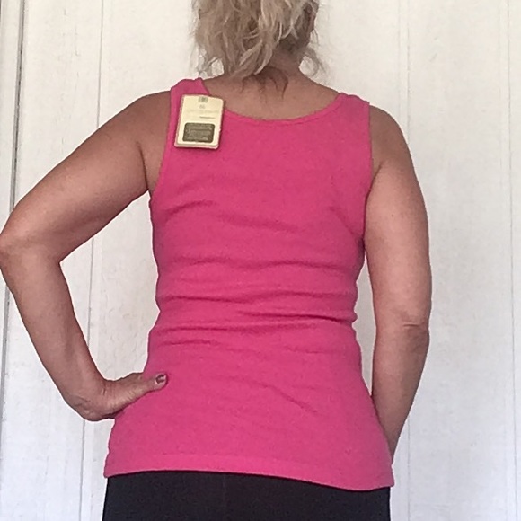 GREENSOURCE PINK EMBELLISHED TANK TOP SMALL NWT - Picture 3 of 11